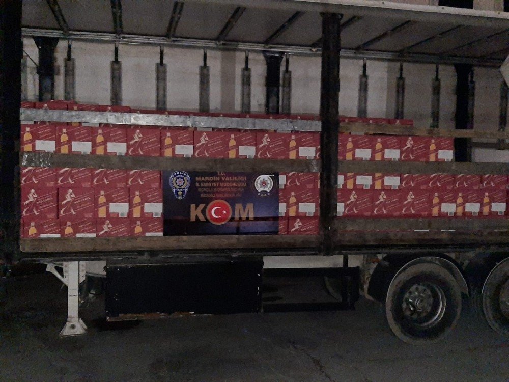 Mardin’de 5 Milyon Liralık Kaçak İçki Ele Geçirildi