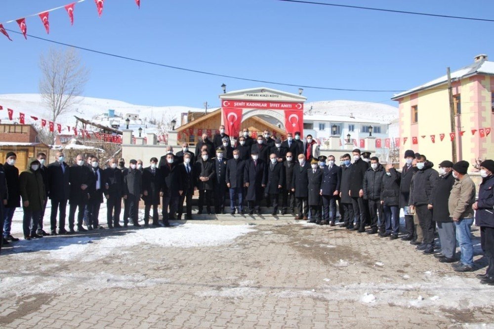 Yukarı Kırzı Köyünde Düzenlenen Törende Şehit Kadınlar İçin Dua Edildi