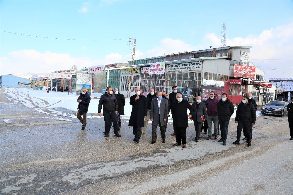 Milletvekili Arvas Ve Belediye Başkanı Akman’dan Sanayi Sitesi Esnafına Ziyaret