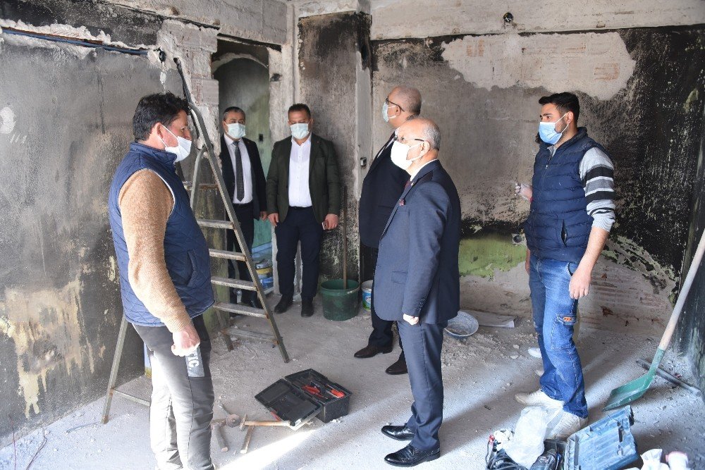 Başkan Kayda’dan Evi Yanan Aileye Ziyaret