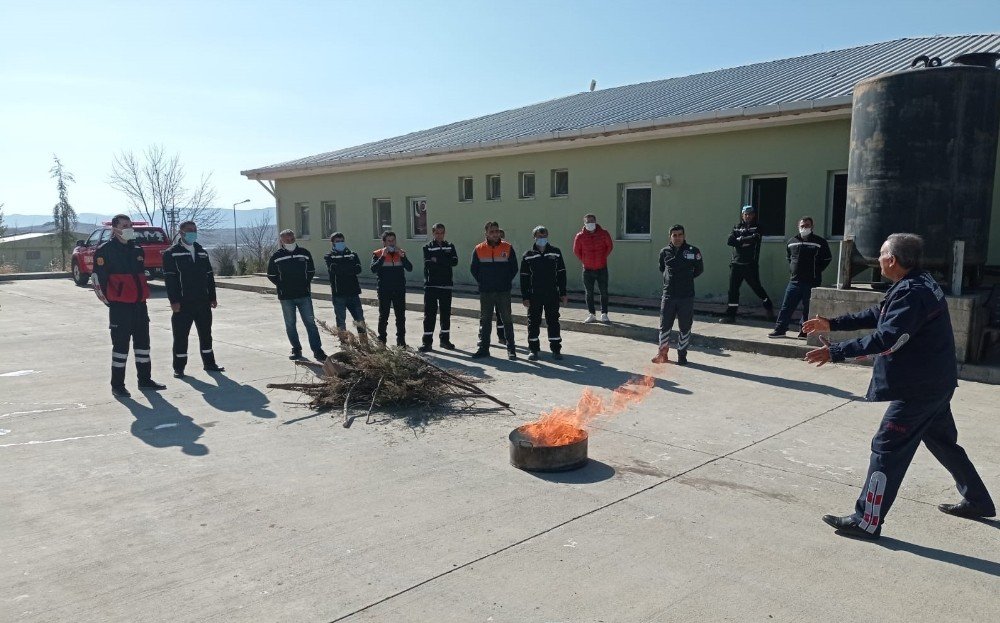 Siirt’te Belediye Personeline Yangın Eğitimi Verildi