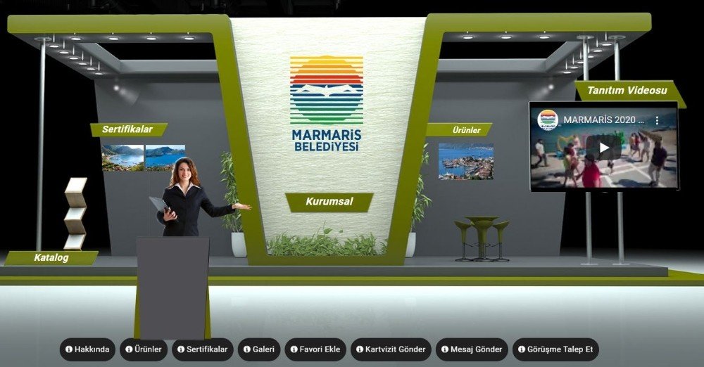 Marmaris Belediyesi Sanal Fuar’daki Yerini Aldı