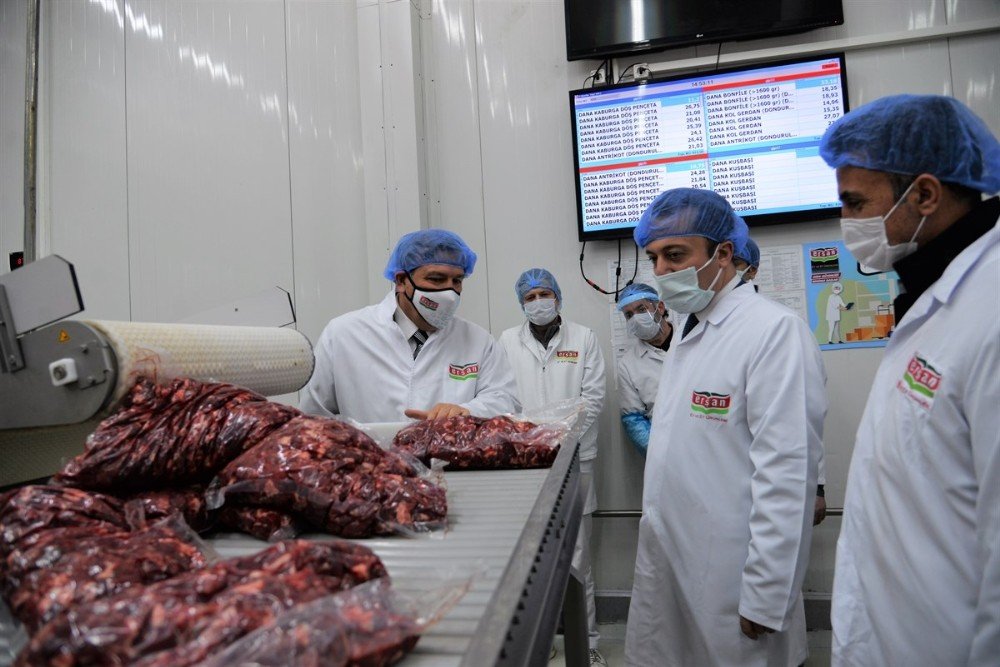 Vali Şentürk’ten Et Entegre Tesisinde İnceleme