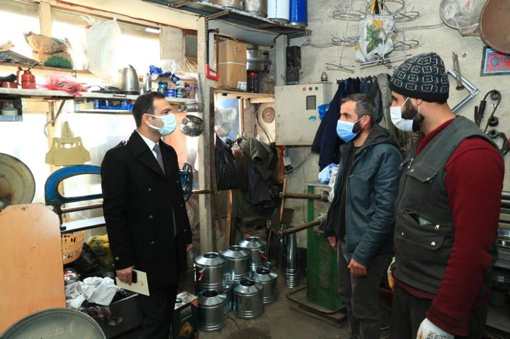Başkan Vekili Aslan’dan Sobacılar Çarşısı Esnafına Ziyaret