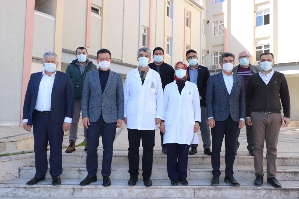 Atay Uslu, Kumluca Hastanesi Ek Bina İnşaatını İnceledi