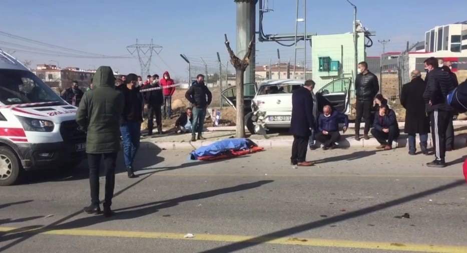 Okul Müdürünün Hayatını Kaybettiği Kaza Kamerada