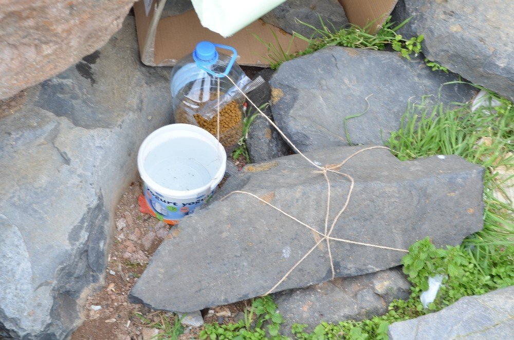 Kaybolan Mama Kaplarına İp Ve Taşlı Çözüm