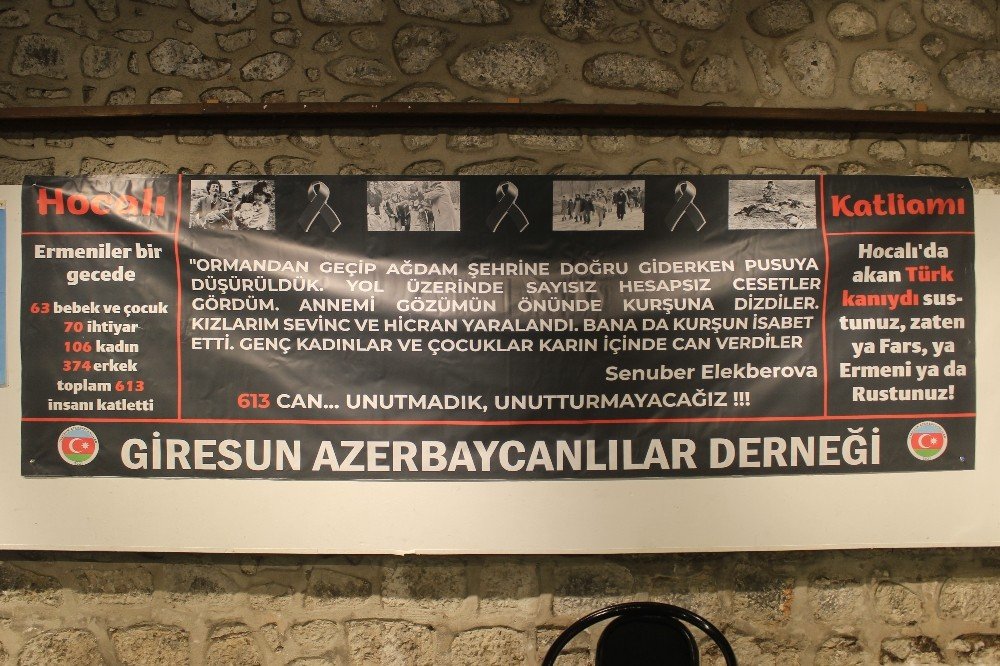 Giresun Azerbaycanlılar Derneği "hocalı Katliamı" Kurbanlarını Andı