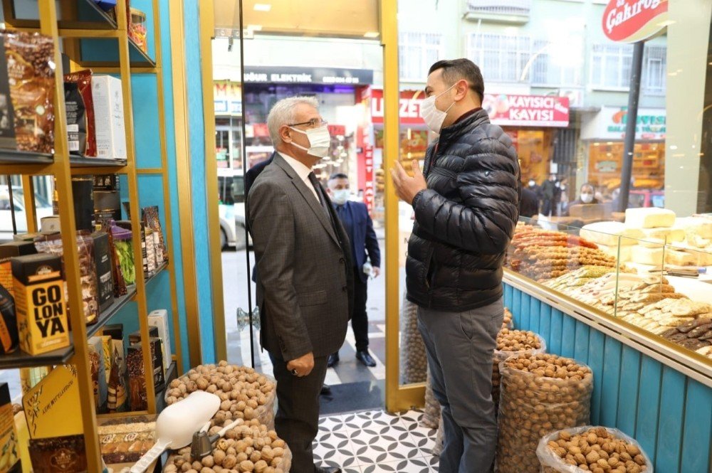 Başkan Güder’den Esnaflara Destek Ziyareti