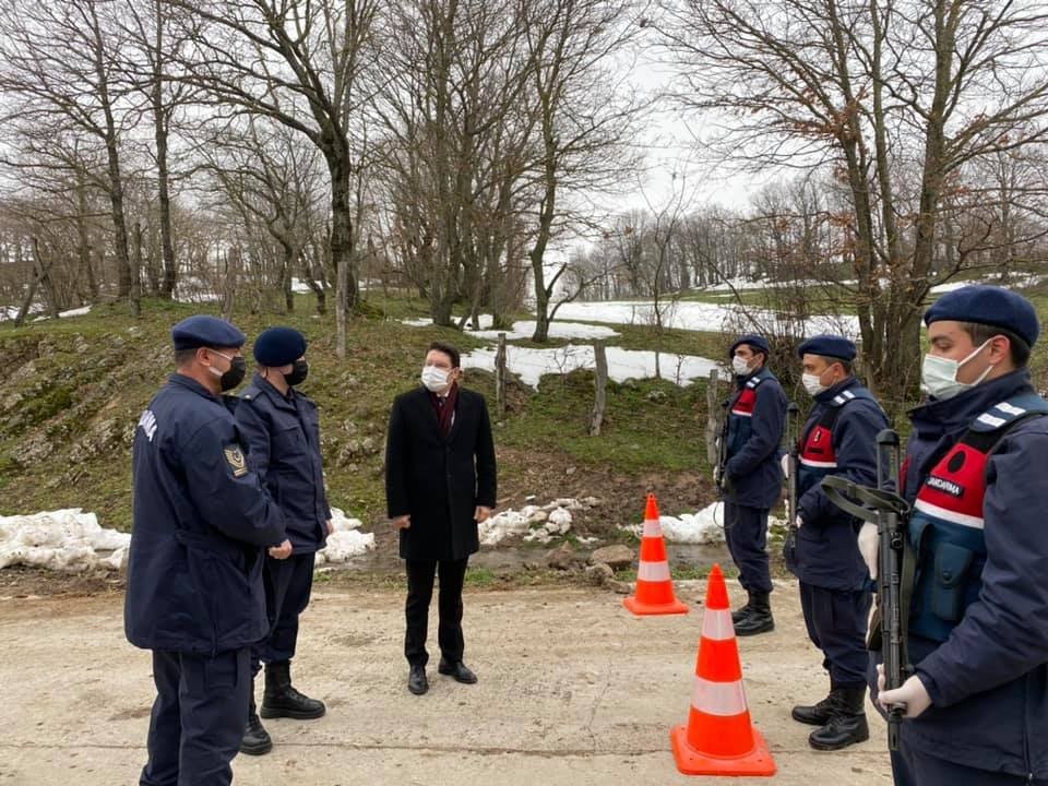 Kaymakam Göktaş Karantina Tedbirlerini Yerinde İnceledi