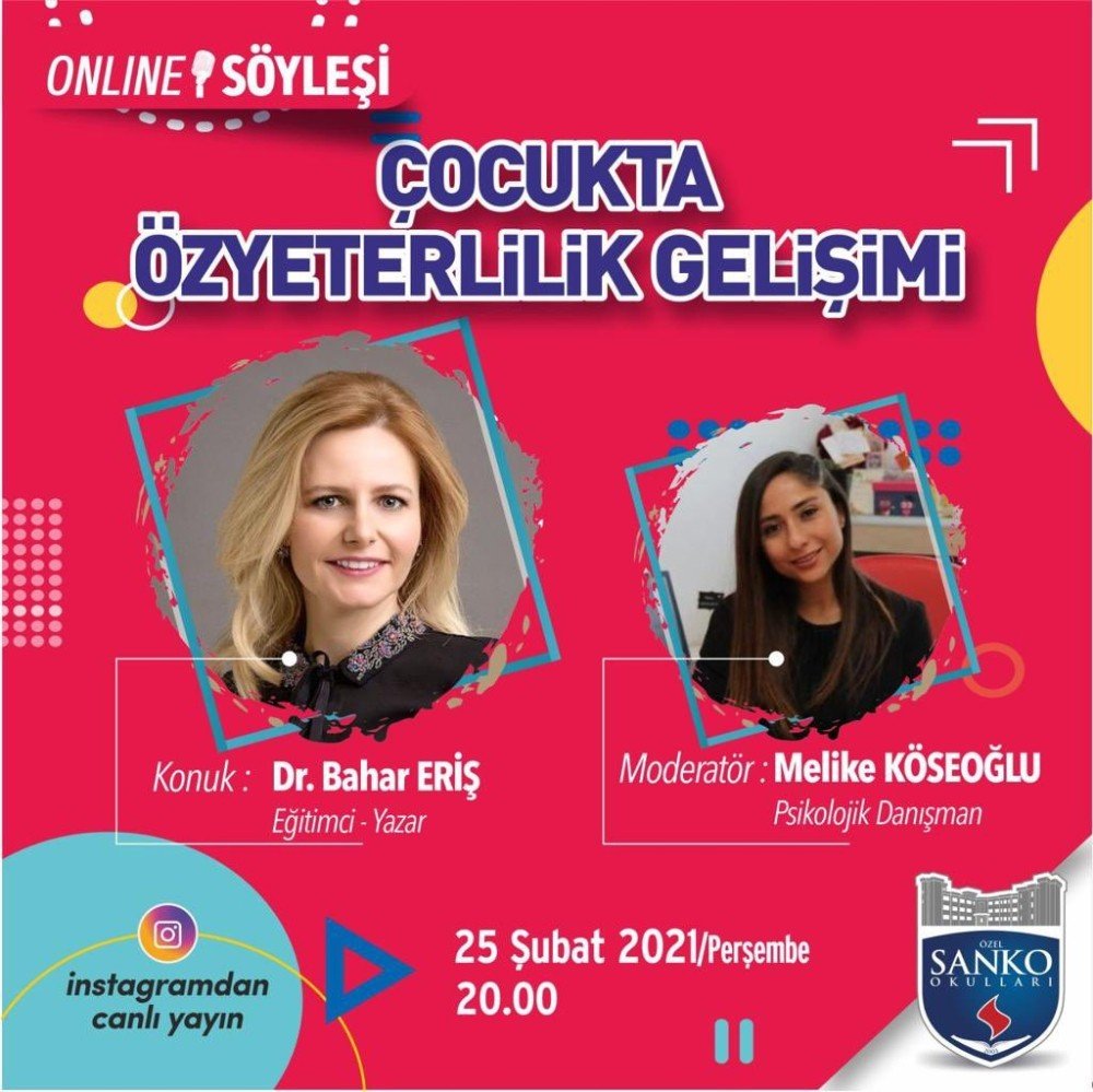 Sanko Okulları’nda Online Söyleşi