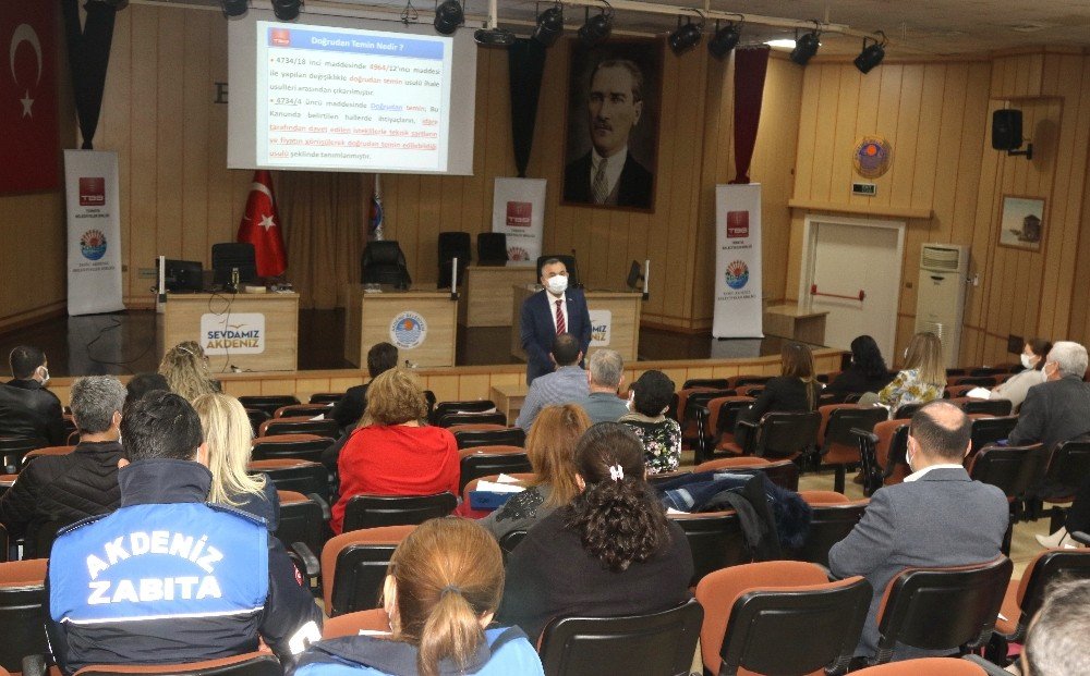 Akdeniz Belediyesi Personeline ‘doğrudan Temin Ve İ̇hale Kanunu’ Eğitimi Verildi