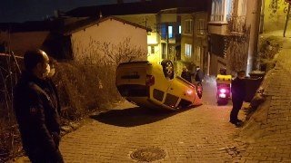 Takla Atan Taksiden Burnu Bile Kanamadan Çıktı
