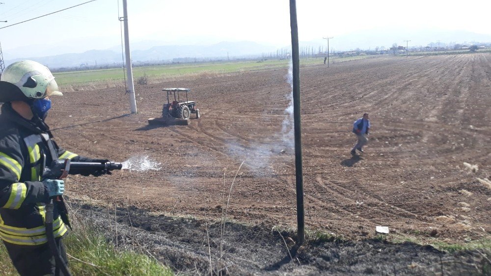 Manisa İ̇tfaiyesinden Ot Ve Atık Yangını Uyarısı