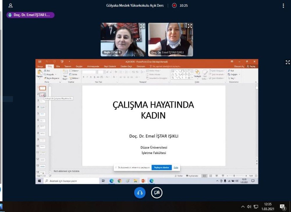 Çalışma Hayatındaki Kadınlar Anlatıldı
