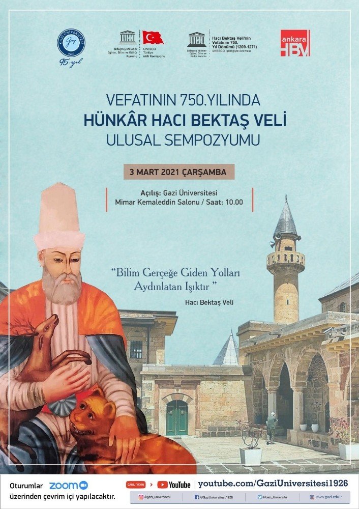 Gazi Üniversitesinden Hacı Bektaş Veli’yi Anma Sempozyumu