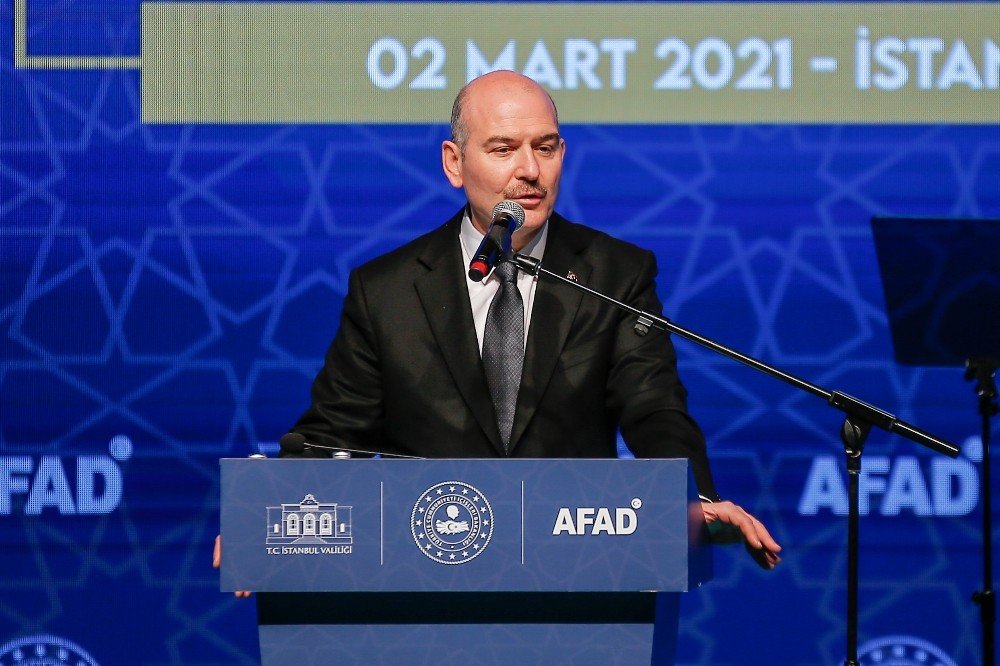 İ̇çişleri Bakanı Süleyman Soylu, İ̇stanbul İ̇l Afet Risk Azaltma Planı Programında Konuştu