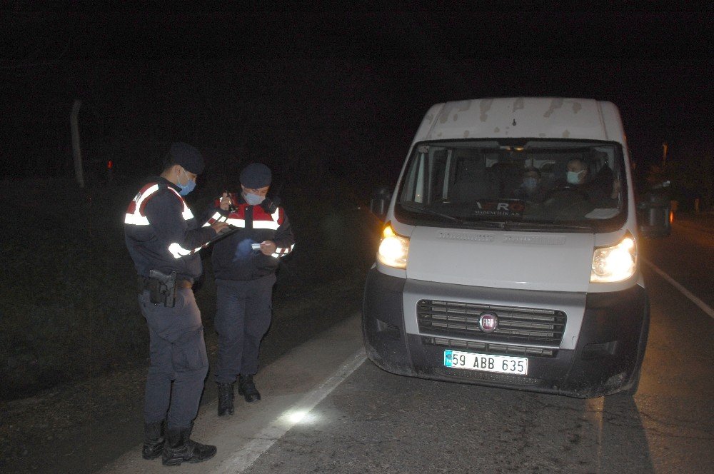 Tekirdağ’da Jandarmadan Gece Yarısı Huzur Uygulaması