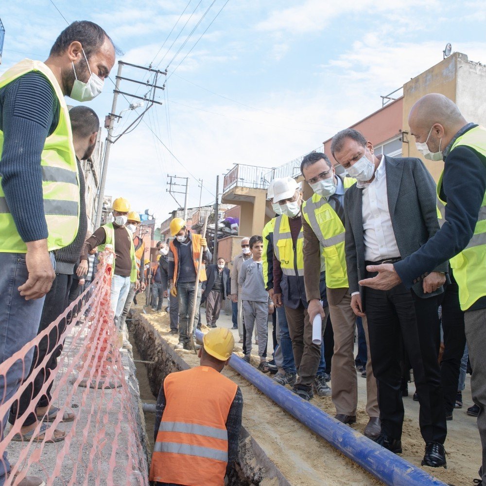 Seçer, Çay Ve Çilek Mahallerini Kapsayan İçme Suyu Hattı Çalışmalarını İnceledi