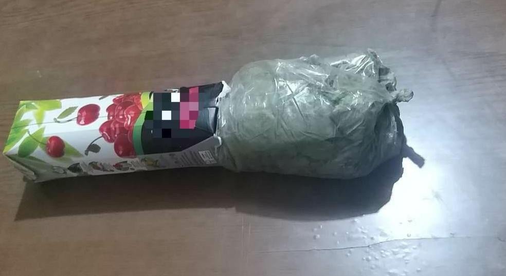 Meyve Suyu Kutusu İçerisinde Uyuşturucu Ele Geçirildi