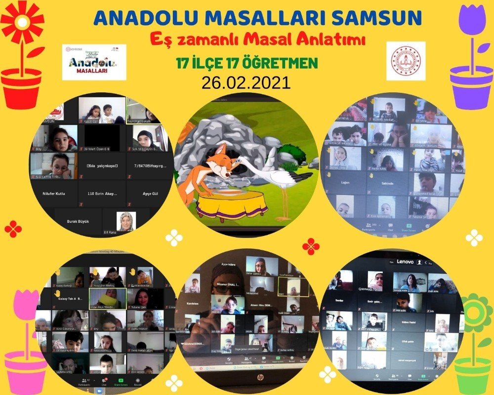Samsun’da 4 Bin 153 Çocuğa Online Olarak Masal Anlatıldı