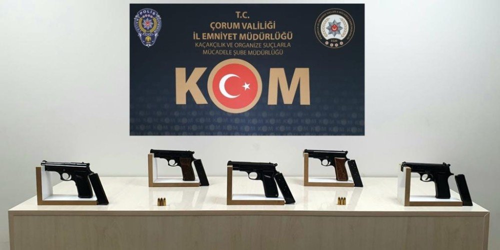 Çorum Polisinden Kaçak Silah Operasyonu: 3 Tutuklama