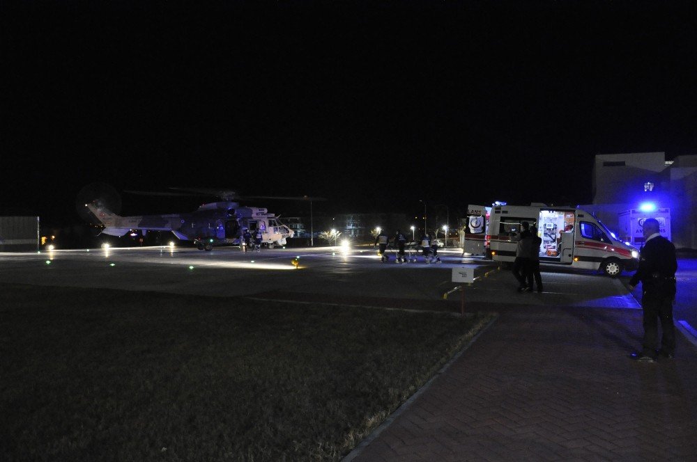 Eskişehir’de Dağlık Arazide Mahsur Kalan 4 Kişi Helikopterle Kurtarıldı