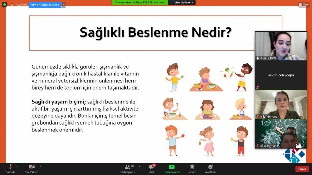 Hkü’de Pandemi Sürecinde Beslenme Konuşuldu