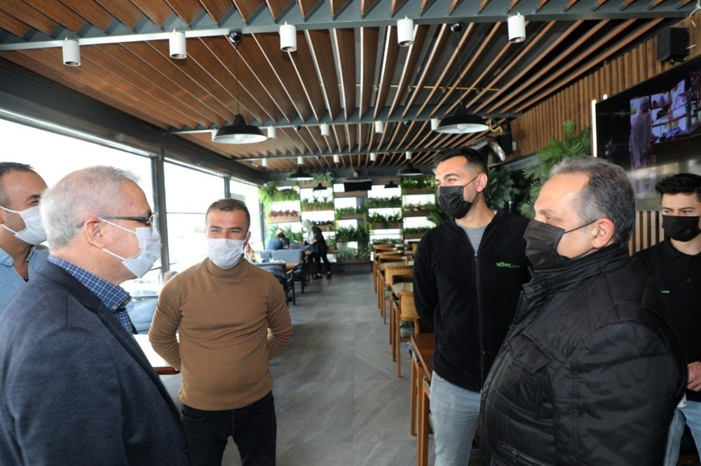 Başkan Yalçın Ve Kaymakam Sönmez’den Korona Virüs Denetimi