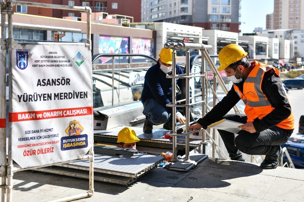 Başkent’teki Asansör Ve Yürüyen Merdivenlere Bakım İşlemi