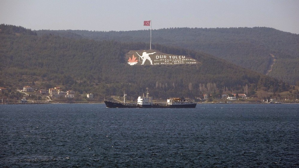 Rus Askeri İkmal Gemisi ‘ıman’ Çanakkale Boğazı’ndan Geçti