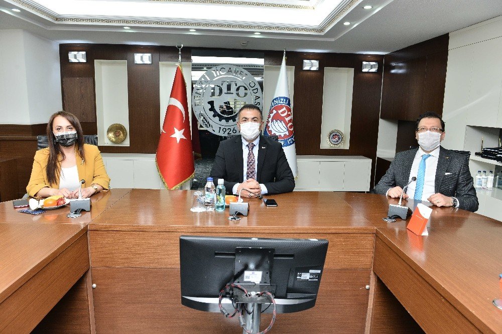 Denizli İ̇l Sağlık Müdürü Öztürk İle Ekibinden Dto’ya Teşekkür