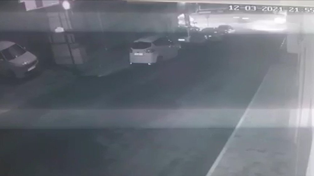 Giresun’da Motosiklet Kazası Güvenlik Kameralarına Yansıdı