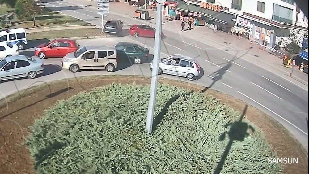 Samsun’da Kazalar Kgys Kameralarına Yansıdı