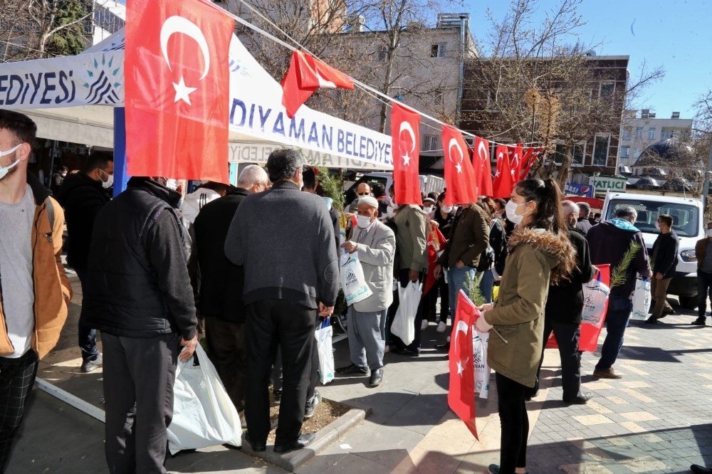 İ̇stiklal Marşının Kabulü Fidan Dağıtılarak Kutlandı