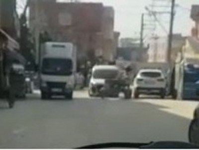 Bursa’da Başıboş At Arabası Karşı Yönden Gelen Otomobille Çarpıştı
