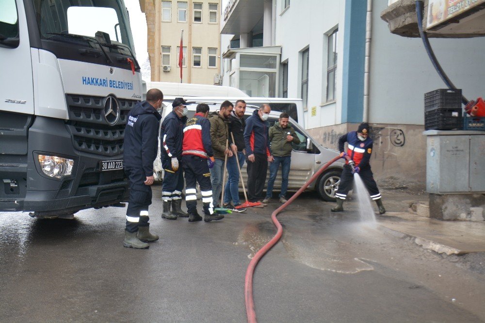 Hakkari’de Korona Virüs Temizliği