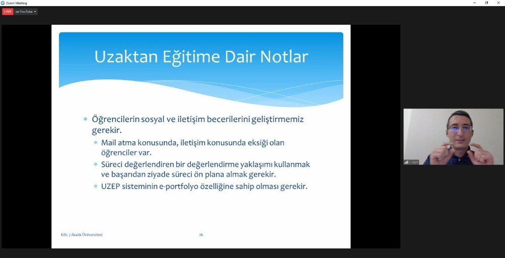 Üniversitede Uzaktan Eğitim Konulu Söyleşi