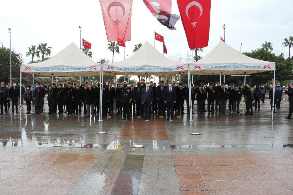 Atatürk’ün Mersin’e Gelişinin 98’inci Yıl Dönümü Törenle Kutlandı
