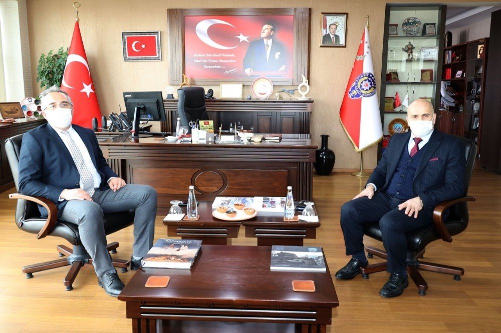 Belediye Başkanı Savran, Emniyet Müdürü Artunay Ve Jakem Komutanı Altın’ı Ziyaret Etti