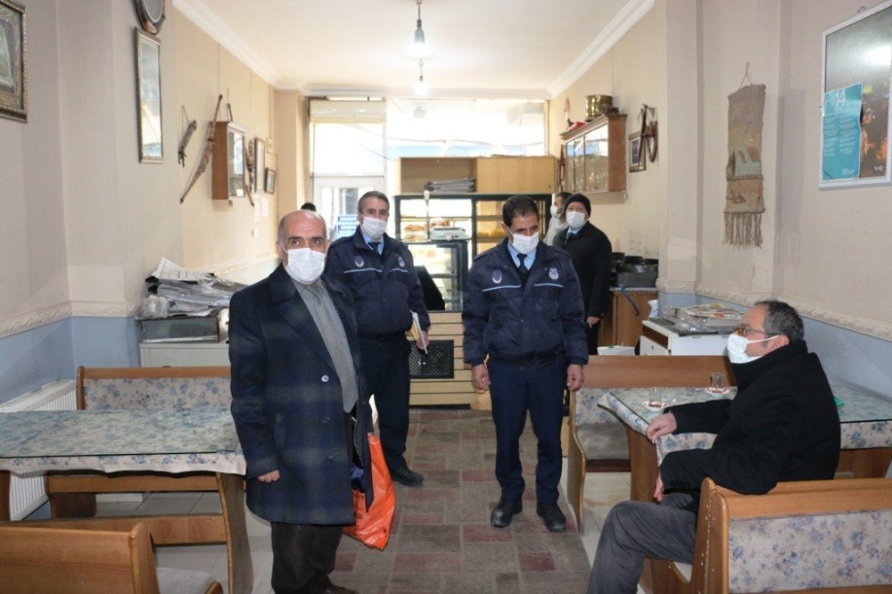 Bitlis’te Maske Ve Sosyal Mesafe Denetimi