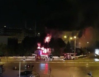 Afad’ın Yeni Bina İnşaatında Yangın