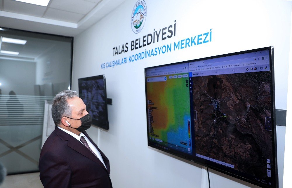 Başkan Yalçın, Koordinasyon Merkezi’nden Kış Çalışmalarını Takip Etti