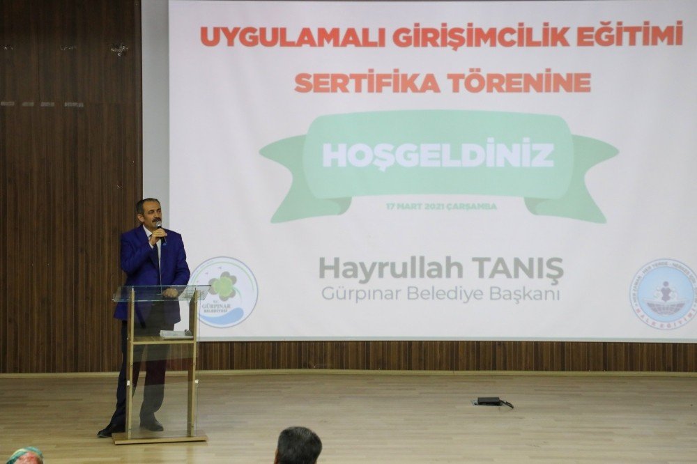 Gürpınar’da ‘uygulamalı Girişimcilik Eğitimi Sertifika Töreni’ Yapıldı