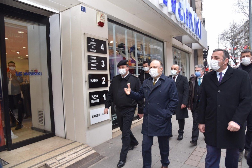 Vali Tutulmaz Koronavirüs Denetimine Katıldı