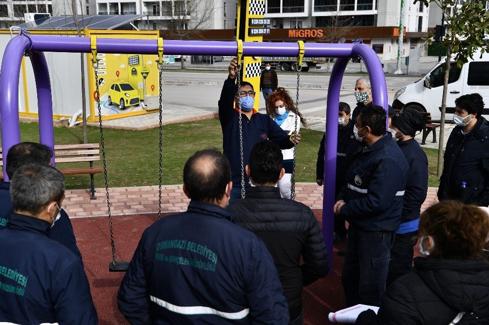 Bursa’da Çocuk Parklarında Üst Düzey Güvenlik