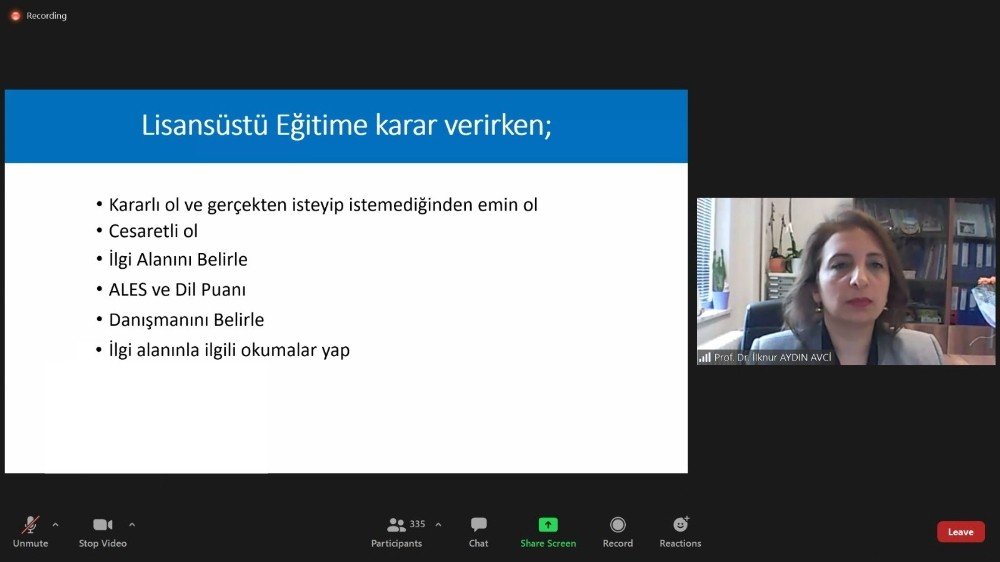Avci: “hemşirelik Alanında Lisansüstü Eğitim, Geçen Yıllara Göre Daha Fazla Önem Kazandı”
