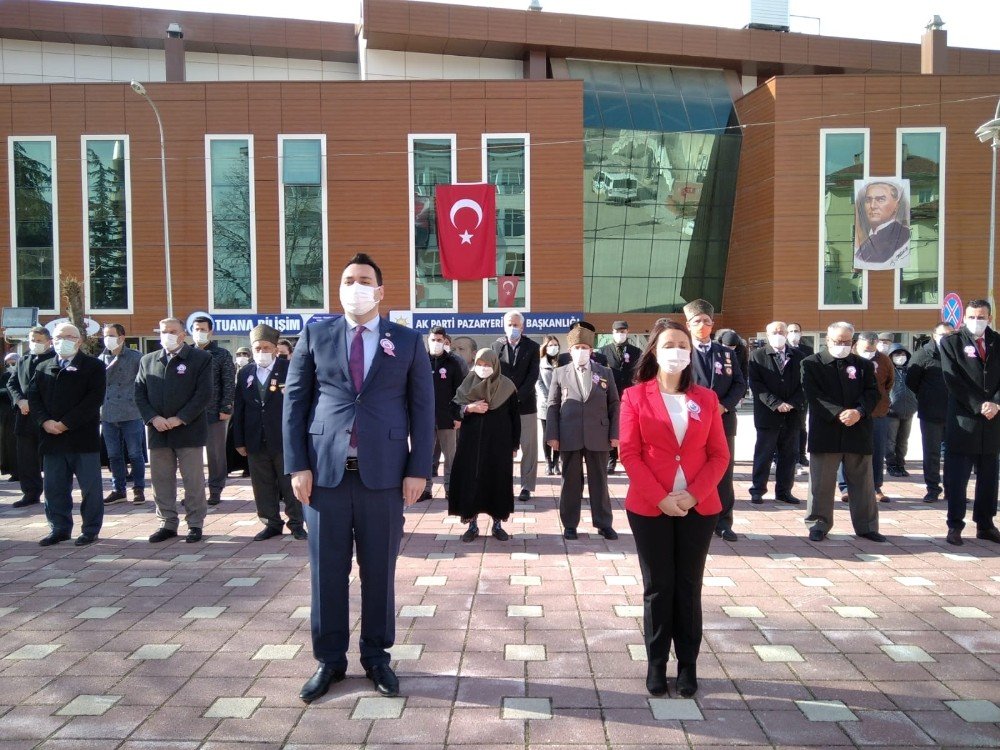 Pazaryeri’nde 18 Mart Şehitleri Anma Günü Ve Çanakkale Deniz Zaferi Kutlaması