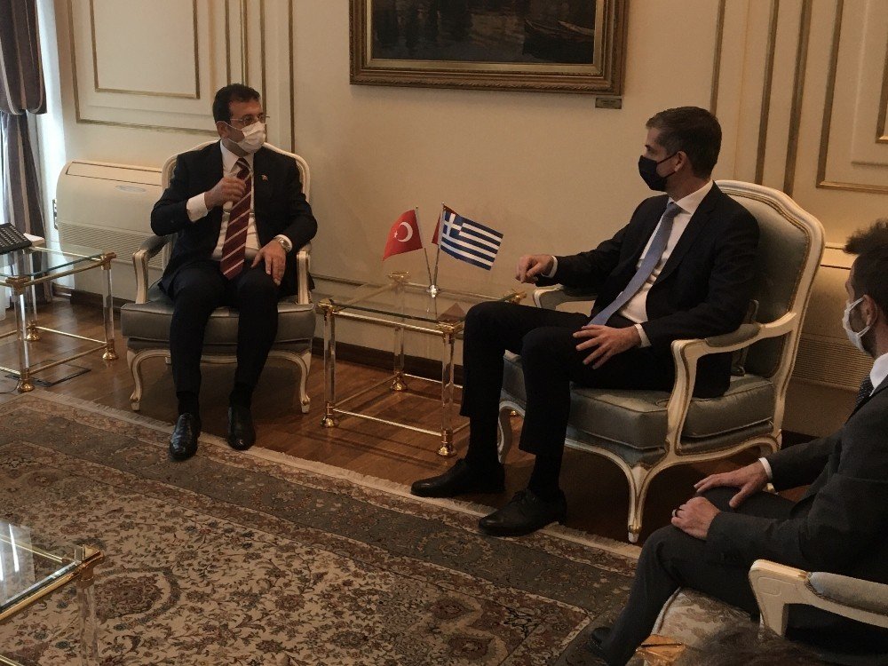 İ̇mamoğlu, Atina Belediye Başkanı Bakoyannis’i İ̇stanbul’da Misafir Etti