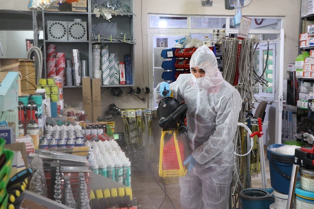 Yahşihan’da İş Yerleri Dezenfekte Edildi